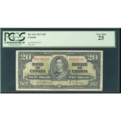 1937 $20 BC-25a #AE0139245 PCGS VF25.