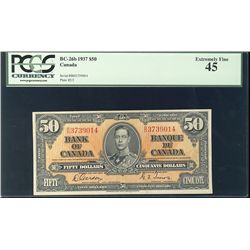 1937 $50 BC-26b #BH3739014 PCGS EF45.