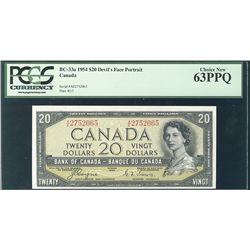 1954 $20 BC-33a #AE275065 PCGS CH UNC63PPQ.