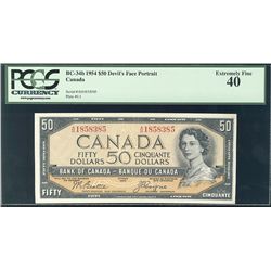 1954 $50 BC-34b #AH1858385 PCGS EF40.