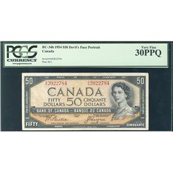 1954 $50 BC-34b #AH2022784 PCGS VF30PPQ.