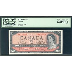 1954 $2 BC-38b #GR0171540 PCGS CH UNC64PPQ.