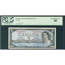 1954 $5 BC-39ba #*IX0024609 PCGS EF40.