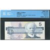 Image 1 : 1986 $5 BC-56aA-i #ENX3116977 Blue BPN CCCS Gem UNC65.