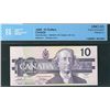 Image 1 : 1989 $10 BC-57a #BDH0291129 Change over CCCS UNC63.