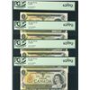 Image 1 : Million Set 1973 $1 BC-46a #1000000-9000000 PCGS UNC62PPQ. Lot of 9 notes.