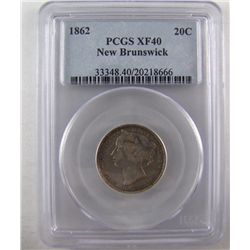 N.B. 1862 20¢ PCGS EF40.