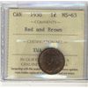Image 1 : 1930 1¢ ICCS MS63RB.