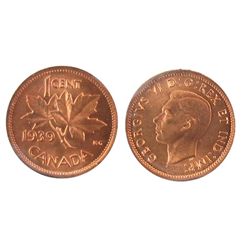 1939 1¢ ICCS MS66RD.