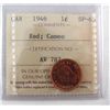 Image 1 : 1946 1¢ ICCS SP65RD Cameo.