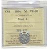 Image 1 : 1884 5¢ Nr 4, ICCS VF20. Rare key date.