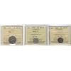 Image 1 : 1896 5¢, 1908 & 1926 Nr ICCS EF40. Lot of 3 coins.