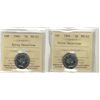 Image 1 : 1964 5¢ EWL ICCS MS63. Lot of 2 coins.