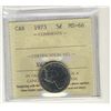 Image 1 : 1973 5¢ ICCS MS66.