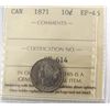 Image 1 : 1871 10¢ ICCS EF45.