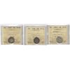 Image 1 : 1881H 10¢ Obv 2, 1900 & 1903H ICCS VF20. Lot of 3 coins.