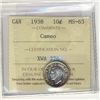 Image 1 : 1938 10¢ ICCS MS63 Cameo.