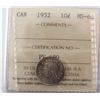 Image 1 : 1952 10¢ ICCS MS66.