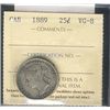 Image 1 : 1889 25¢ ICCS VG8. Strong well struck example.