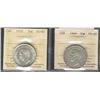 Image 1 : 1939 50¢ MS60 & 1948 VF20. Lot of 2 ICCS coins.