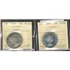 Image 1 : 1958 50¢ & 1960 ICCS PL66 Cameo. Lot of 2 coins.