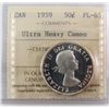 Image 1 : 1959 50¢ ICCS PL65 Ultra Heavy Cameo. Very attractive.