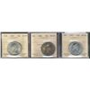 Image 1 : 1964 50¢, 1966 & 1967 ICCS MS65. Lot of 3 coins.