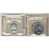 Image 1 : 1949 $1 MS65 & 1955 $1 Arnrpior MS63, Should be designated No DB. Lot of 2 ICCS coins.