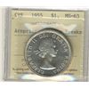 Image 1 : 1955 $1 Arnp W/DB ICCS MS63.