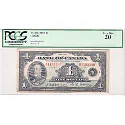 1935 $1 BC-1b #B1193330 PCGS VF20.