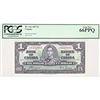 Image 1 : 1937 $1 BC-21d #CN6552083 PCGS Gem UNC66PPQ. Strong and clean colours. So bright and attractive. Wor