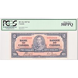1937 $2 BC-22c #KR3715819 PCGS AU50PPQ.