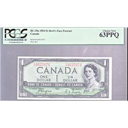 1954 $1 BC-29a #AA4625874 PCGS CH UNC63PPQ.