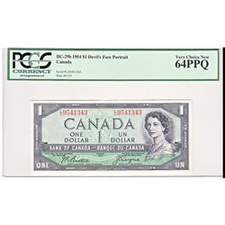 1954 $1 BC-29b #LA9541343 PCGS CH UNC64PPQ.