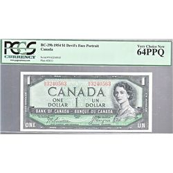 1954 $1 BC-29b #NA3240563 PCGS CH UNC64PPQ.