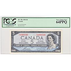 1954 $5 BC-39c #VX4368548 PCGS CH UNC64PPQ.
