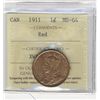 Image 1 : 1911 1¢ ICCS MS64RD.