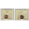 Image 1 : 1992 1¢ & 1997 ICCS MS66RD. Lot of 2 coins.