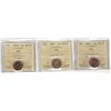 Image 1 : 2005(2) 1¢ & 2005P ICCS MS67RD. Lot of 3 coins.