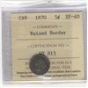Image 1 : 1870 5¢ RB ICCS EF40.