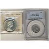 Image 1 : 1937 5¢ PCGS & 1967 $1 ICCS. Lot of 2 SP65 coins.