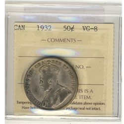 1932 50¢ ICCS VG8.
