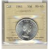 Image 1 : 1961 50¢ ICCS MS65.