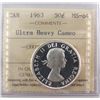 Image 1 : 1963 50¢ ICCS MS64 Ultra Heavy Cameo. Scarce this nice.