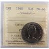 Image 1 : 1980 50¢ ICCS MS66.