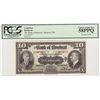 Image 1 : The Bank of Montreal 1938 $10 #249665 CH-505-62-04 PCGS CH AU58PPQ. Looks Uncirculated.  Choice.
