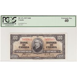 1937 $100 BC-27c #BJ4577615 PCGS EF40.