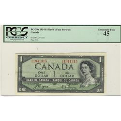 1954 $1 BC-29a #AA1941315 PCGS EF45.