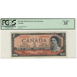 1954 $2 BC-30a #DB2098851 PCGS VF35.