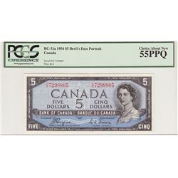 1954 $5 BC-31a #CC7298805 PCGS CH AU55PPQ.